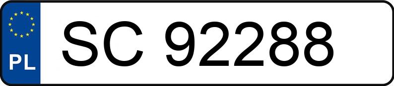 Numer rejestracyjny SC 92288 posiada SEAT LEON - SC92288