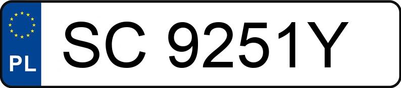 Numer rejestracyjny SC 9251Y posiada TOYOTA Corolla 1.2 Turbo MR`19 E6 Comfort - SC9251Y