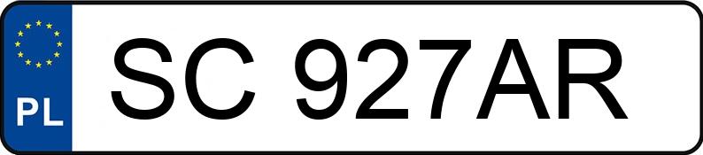Pirat drogowy w pojeździe o numerach rejestracyjnych SC927AR