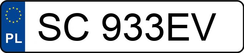 Numer rejestracyjny SC 933EV posiada BMW 320I - SC933EV