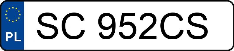 Numer rejestracyjny SC 952CS posiada TOYOTA TOYOTA COROLLA - SC952CS