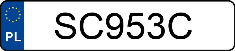 Numer rejestracyjny SC 953C posiada SUZUKI Enduro od 250 ccm DR-Z 400 SM - SC953C