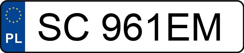 Numer rejestracyjny SC 961EM posiada RENAULT MEGANE SCENIC - SC961EM Numer rejestracyjny SC 961EM posiada RENAULT MEGANE SCENIC - SC961EM