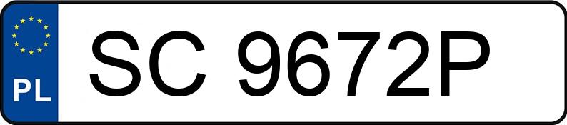 Numer rejestracyjny SC 9672P posiada BMW 525D XDRIVE - SC9672P