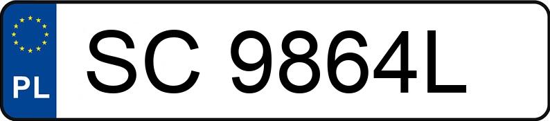 Numer rejestracyjny SC 9864L posiada TOYOTA Yaris 1.0 MR`11 E5 Life - SC9864L