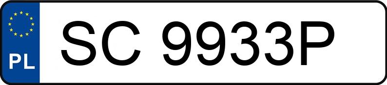 Numer rejestracyjny SC 9933P posiada JAGUAR XJ 4.2 MR`03 E3 High - SC9933P