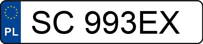 Numer rejestracyjny SC 993EX posiada AUDI Q3 SPORTBACK E-TRON - SC993EX Numer rejestracyjny SC 993EX posiada AUDI Q3 SPORTBACK E-TRON - SC993EX