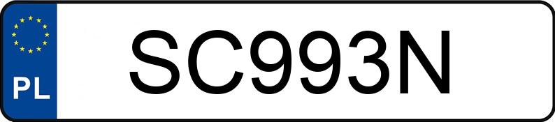 Numer rejestracyjny SC 993N posiada YAMAHA Sportowe do 600 ccm YZF-R6 - SC993N