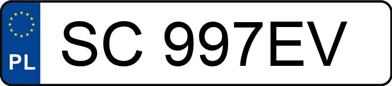 Numer rejestracyjny SC 997EV posiada AUDI A4 - SC997EV Numer rejestracyjny SC 997EV posiada AUDI A4 - SC997EV