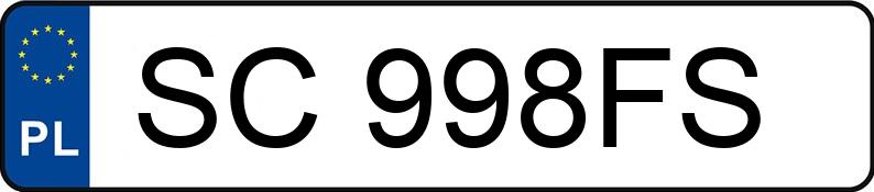 Numer rejestracyjny SC 998FS posiada IVECO 70C18H Daily MR`22 E6e 7.2t 70C18H Daily MR`22 E6e 7.2t - SC998FS