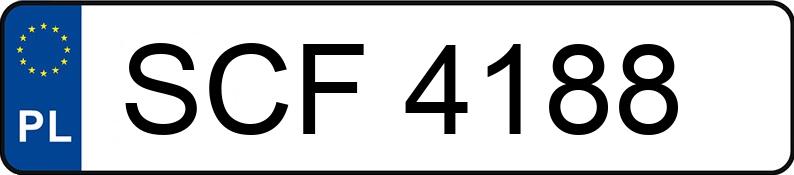 Numer rejestracyjny SCF 4188 posiada VOLKSWAGEN GOLF - SCF4188