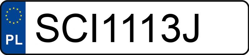 Numer rejestracyjny SCI 1113J posiada AUDI A3 - SCI1113J
