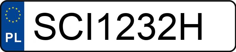 Numer rejestracyjny SCI 1232H posiada BMW 316 I - SCI1232H