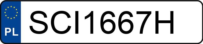 Numer rejestracyjny SCI 1667H posiada VOLKSWAGEN Golf II 1.6 Diesel GL - SCI1667H