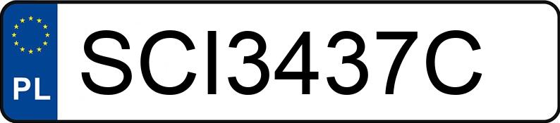 Numer rejestracyjny SCI 3437C posiada VOLKSWAGEN GOLF - SCI3437C