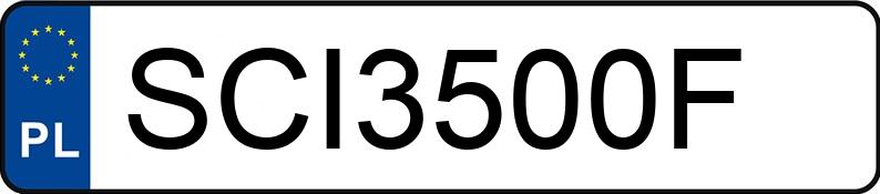 Numer rejestracyjny SCI 3500F posiada BMW 318I - SCI3500F