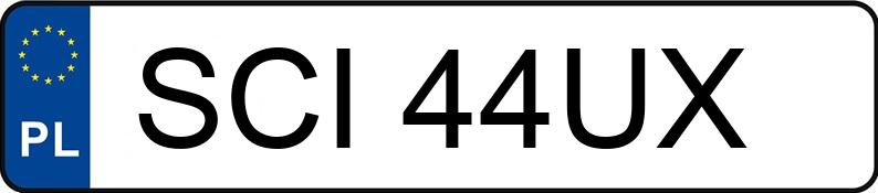 Numer rejestracyjny SCI 44UX posiada MAZDA 626 - SCI44UX