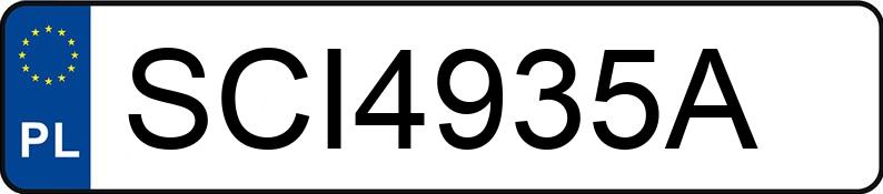 Numer rejestracyjny SCI 4935A posiada VOLKSWAGEN POLO - SCI4935A