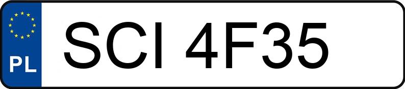 Numer rejestracyjny SCI 4F35 posiada CFMOTO X5 CF500-5A - SCI4F35