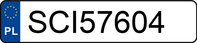 Numer rejestracyjny SCI 57604 posiada MAN 10.225 - SCI57604