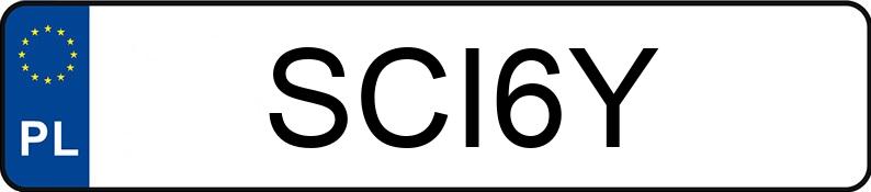 Numer rejestracyjny SCI 6Y posiada BMW 635 Kat. E24 CSi - SCI6Y