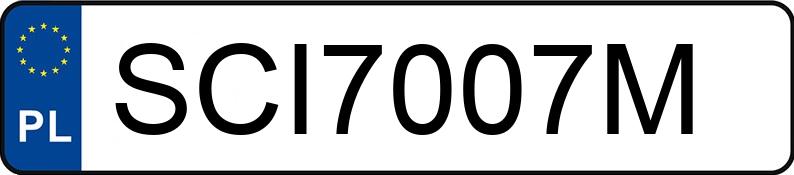 Numer rejestracyjny SCI 7007M posiada MERCEDES-BENZ SLK 280 MR`08 E4 171 SLK 280 MR`08 E4 171 - SCI7007M
