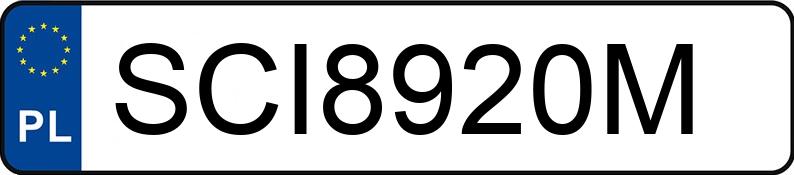Numer rejestracyjny SCI 8920M posiada AUDI A6 QUATTRO - SCI8920M Numer rejestracyjny SCI 8920M posiada AUDI A6 QUATTRO - SCI8920M