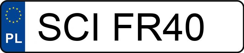 Numer rejestracyjny SCI FR40 posiada ALFA ROMEO 75 1.8 ie - SCIFR40