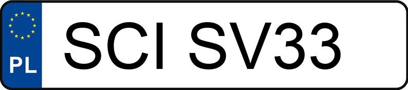 Numer rejestracyjny SCI SV33 posiada CITROEN BERLINGO - SCISV33