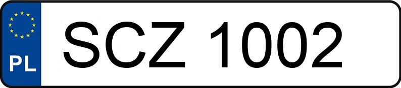 Numer rejestracyjny SCZ 1002 posiada CITROEN AX 11 Kat. Image - SCZ1002