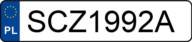 Numer rejestracyjny SCZ 1992A posiada HONDA CIVIC - SCZ1992A