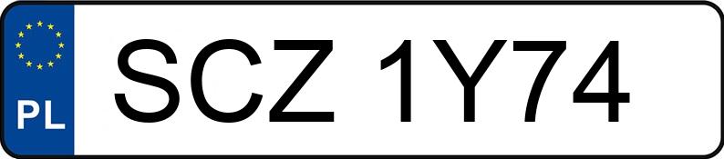 Numer rejestracyjny SCZ 1Y74 posiada GILERA  - SCZ1Y74