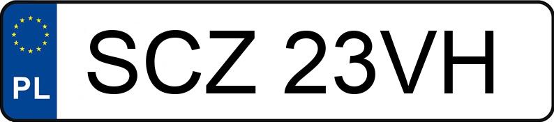 Numer rejestracyjny SCZ 23VH posiada FIAT Cinquecento 0.7 Kat. - SCZ23VH