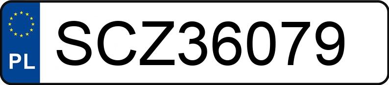 Numer rejestracyjny SCZ 36079 posiada AUDI 80 2.3 Kat. B4 e - SCZ36079