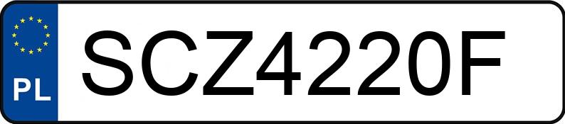 Numer rejestracyjny SCZ 4220F posiada VOLKSWAGEN Golf VIII 1.0 TSI MR`20 E6d Golf VIII 1.0 TSI MR`20 E6d - SCZ4220F