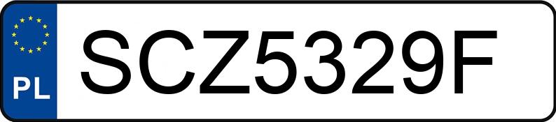 Numer rejestracyjny SCZ 5329F posiada RENAULT KANGOO - SCZ5329F