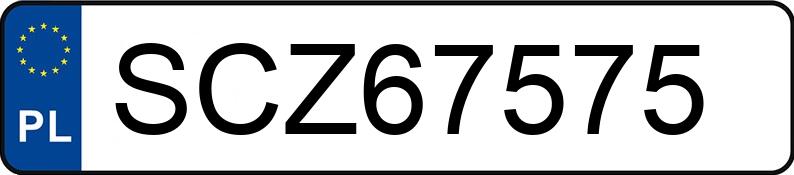 Numer rejestracyjny SCZ 67575 posiada AUDI A3 - SCZ67575 Numer rejestracyjny SCZ 67575 posiada AUDI A3 - SCZ67575