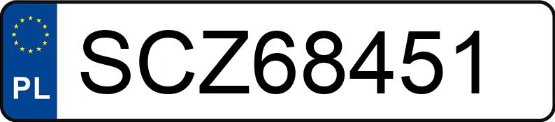 Numer rejestracyjny SCZ 68451 posiada AUDI A4 - SCZ68451