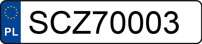 Numer rejestracyjny SCZ 70003 posiada BMW 520i 24V Kat. E34 520i 24V Kat. E34 - SCZ70003
