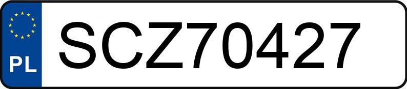 Numer rejestracyjny SCZ 70427 posiada OPEL MERIVA - SCZ70427 Numer rejestracyjny SCZ 70427 posiada OPEL MERIVA - SCZ70427