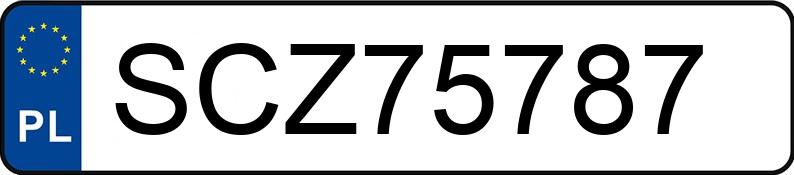 Pirat drogowy w pojeździe o numerach rejestracyjnych SCZ75787 Pirat drogowy w pojeździe o numerach rejestracyjnych SCZ75787