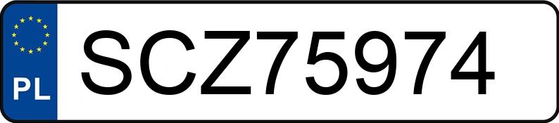 Numer rejestracyjny SCZ 75974 posiada VOLKSWAGEN PASSAT 1.9 TDI KOMBI - SCZ75974