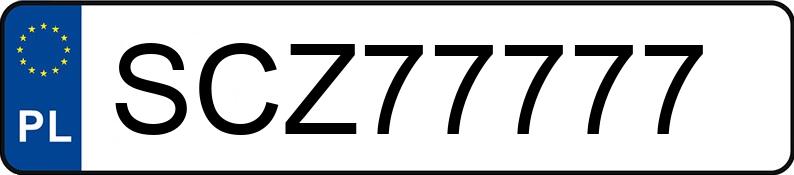 Numer rejestracyjny SCZ 77777 posiada AUDI A8 - SCZ77777