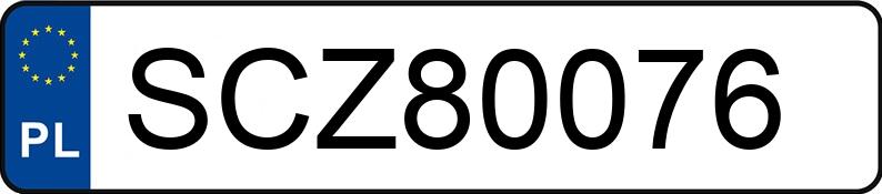 Il numero di registrazione SCZ 80076 ha FORD Mondeo 2.0 TDCi MR`07 E4 Ghia - SCZ80076