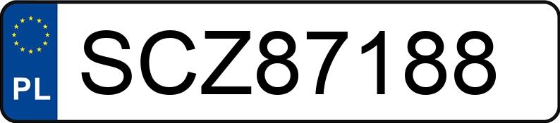 Numer rejestracyjny SCZ 87188 posiada FORD FUSION - SCZ87188