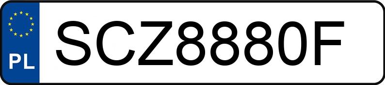 The registration number SCZ 8880F has VOLVO XC 60 2.0 B5 B Mild Hybrid MR`25 E6 Plus Black Edition AWD Getr - SCZ8880F