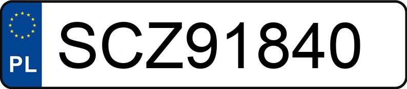 Numer rejestracyjny SCZ 91840 posiada TOYOTA AYGO - SCZ91840