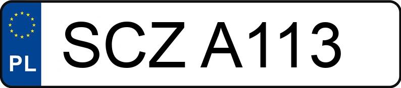 Numer rejestracyjny SCZ A113 posiada URSUS C 1.6t 330 M - SCZA113 Numer rejestracyjny SCZ A113 posiada URSUS C 1.6t 330 M - SCZA113