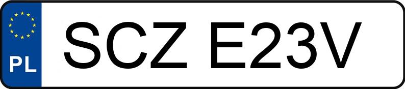 Numer rejestracyjny SCZ E23V posiada BMW Enduro G 310 GS - SCZE23V