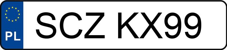 Numer rejestracyjny SCZ KX99 posiada TOYOTA RAV4 - SCZKX99